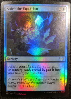 Solve the Equation Foil Magic: Strixhaven: School of Mages STX #054 - Image 1