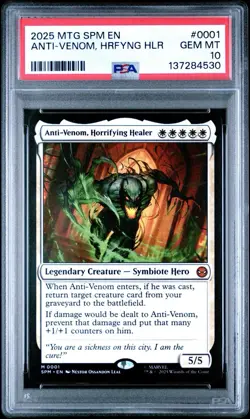 2025 Marvel's Spider-Man MTG Anti-Venom Horrifying Healer PSA 10 - Image 1