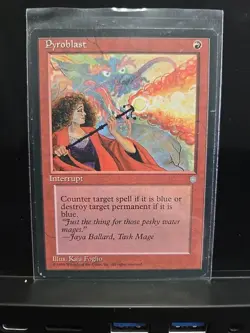 MTG, PYROBLAST, ICE AGE, NM, NEVER BEEN PLAYED - Image 1