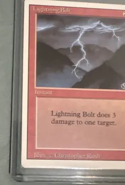 MTG Magic the Gathering Lightning Bolt (162/302) Unlimited Edition LP - Image 2