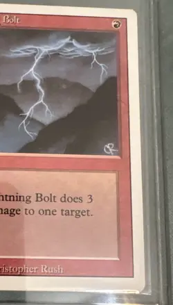 MTG Magic the Gathering Lightning Bolt (162/302) Unlimited Edition LP - Image 3