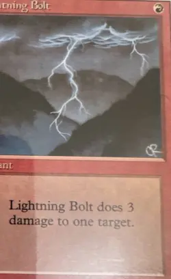 MTG Magic the Gathering Lightning Bolt (162/302) Unlimited Edition LP - Image 5