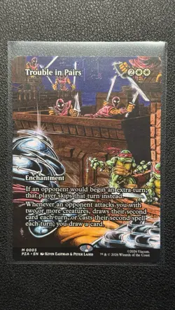 2026 MTG TMNT - Trouble In Pairs Borderless Mythic 0003 PZA - Image 1