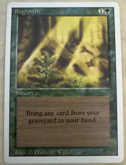 Regrowth - Unlimited UL 1993 - MTG Magic the Gathering NEAR MINT!!! - Image 1