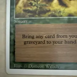 Regrowth - Unlimited UL 1993 - MTG Magic the Gathering NEAR MINT!!! - Image 3