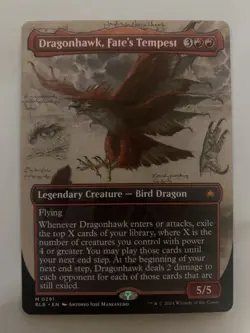 Dragonhawk, Fate's Tempest Borderless #291 | BLB Bloomburrow | MTG - Image 1