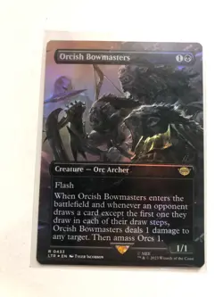 Orcish Bowmasters FOIL BORDERLESS NM - Lord of the Rings Magic MTG NM - Image 1