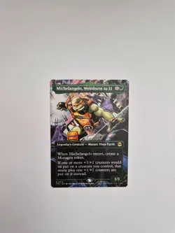 MTG: Teenage Mutant Ninja Turtles - Michelangelo, Weirdness to 11 Borderless 214 - Image 1