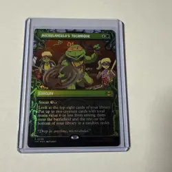 MTG Michelangelo's Technique (Showcase) Teenage Mutant Ninja Turtles Foil - Image 1
