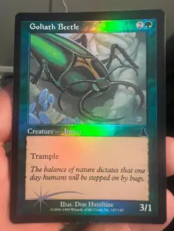 Goliath Beetle - Urza's Destiny - Magic The Gathering FOIL NM/M (Never Played) - Image 1