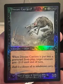 Disease Carriers - Urza's Destiny - Magic The Gathering FOIL NM/M (Never Played) - Image 1