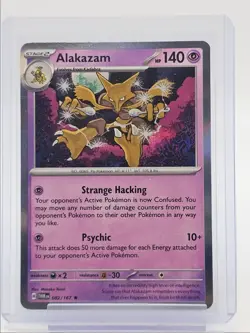 ALAKAZAM 2024 POKEMON TWILIGHT MASQUERADE RARE REVERSE HOLO B 082/167 Q0588 - Image 1