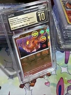Pokemon TCG Graded Charmander SVP #60 Japanese 151 Promo Holo CGC Pristine 10 - Image 1