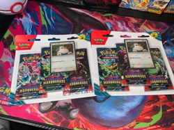 x2 Sealed Pokemon Twilight Masquerade 3 Pack Blister (Snorlax) – New & Sealed - Image 3