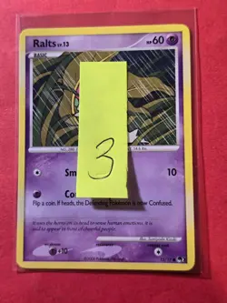 2008 Pokemon Organized Play Series 7 #15 Ralts, C, NF/H, cd3 - Image 3