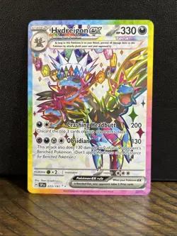 Pokemon TCG Surging Sparks Hydreigon EX 223/191 Full Art Ultra Rare Holo Card - Image 3
