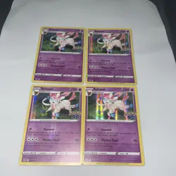 Pokemon TCG 4x Sylveon Pokemon GO 035/078 Holo Rare Mint Playset - Image 1