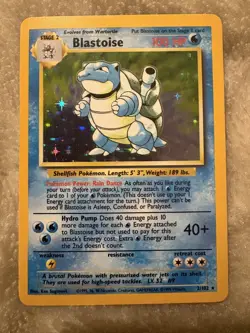 Pokemon TCG WOGC: Blastoise Holo Rare, 2/102 Pokemon, Base Set (vintage) - Image 1
