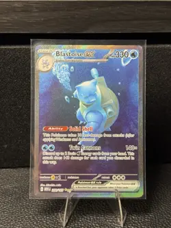 Blastoise ex 200/165 Special Illustration Rare SV 151 Near Mint Pokemon - Image 1
