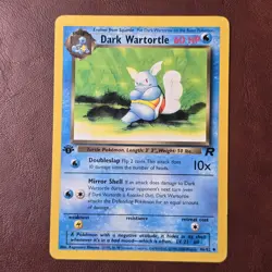 2000 Pokemon Rocket - Dark Wartortle 1st Edition 46/82 Moderately Played - Image 1