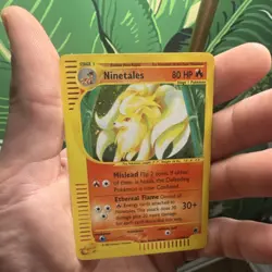 Pokemon Ninetales Expedition Base Set Holo Rare 80 HP 021/165 Reverse Holo - Image 1