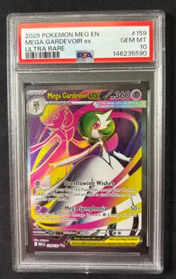 2025 POKEMON MEG EN-MEGA EVOLUTION ULTRA RARE #159 MEGA GARDEVOIR EX PSA 10 - Image 1