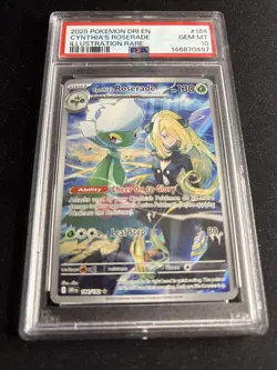 2025 Pokemon Destined Rivals #184 Cynthia’s Roserade IR PSA 10 - Image 1