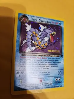Pokemon TCG Dark Gyarados [Pre-Release] Holo Team Rocket 8/82 - NM - Image 1