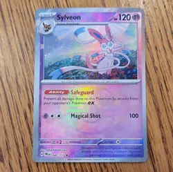Pokemon Sylveon 040/131 Sv: Prismatic Evolutions Holo Rare Stage 1 120 HP - Image 1