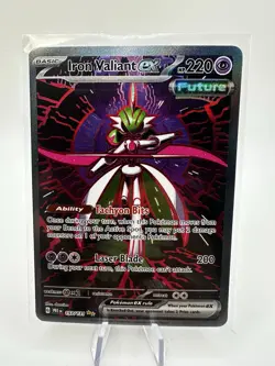 Pokemon Prismatic Evolutions Iron Valiant EX 157/131 Special Illustration Rare - Image 1