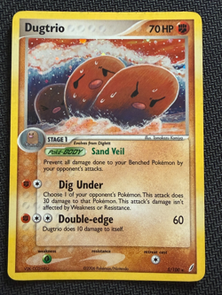 Dugtrio 5/100 Cystal Guardians holo Tomokazu Komiya Gallery ~ Pokemon TCG - Image 1