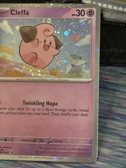Pokemon TCG Cleffa Cosmo Holo Triple Swirls Black Star Promo #95 - Image 5