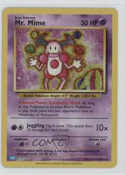 Mr Mime Holo Pokemon TCG Classic Blastoise Deck (CLB) #013 - Image 1