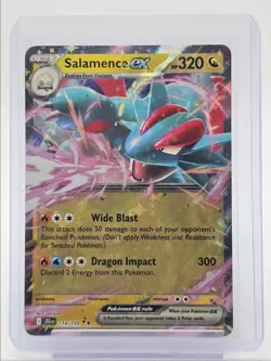 SALAMENCE EX 2025 POKEMON JOURNEY TOGETHER DOUBLE RARE 114/159 Q0588 - Image 1
