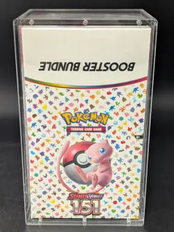 Pokemon 151 SV3.5 Booster Bundle Display Factory Sealed Case W/Acrylic Case - Image 1