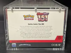 Pokemon 151 SV3.5 Booster Bundle Display Factory Sealed Case W/Acrylic Case - Image 3