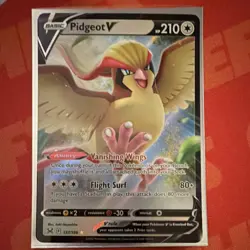 Pokemon Pidgeot V Ultra Rare Swsh11 Lost Origin 137/196 Holo 210 HP Ability - Image 1