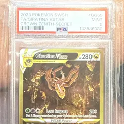 2023 Pokemon SWSH FA/Giratina VStar Crown Zenith Secret #GG69 PSA 9 MINT - Image 3