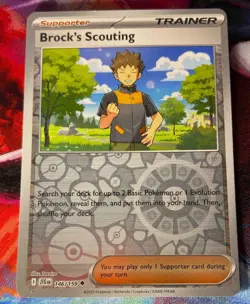 2025 Pokemon Journey Together Brock's Scouting #146/159 Reverse Holo - Image 1