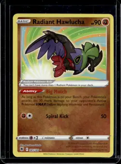2022 Pokemon SWSH Astral Radiance Radiant Hawlucha #081/189 - Image 1