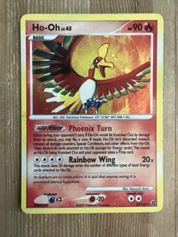 Pokemon TCG - Ho-Oh 10/132 Holo Rare - 2007 D&P Secret Wonders - HP - Image 1