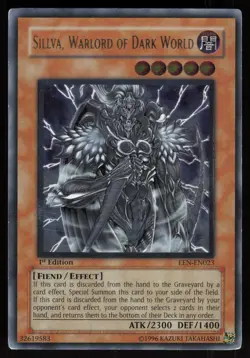 Sillva, Warlord of Dark World (UTR) EEN-EN023 Ultimate Rare 1st Edition Yu-Gi-Oh - Image 1