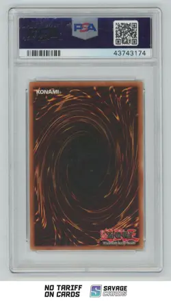 2002 Yu-Gi-Oh Legend/Blue Eyes 1st Edition Sand Stone PSA 10 #LOB-109 - Image 2