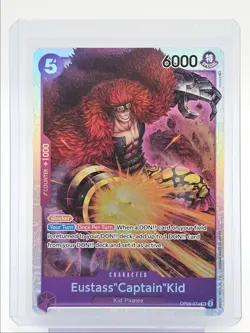 EUSTASS "CAPTAIN" KID 2023 ONE PIECE AWAKENING SUPER RARE #OP05-074 Q5600 - Image 1