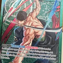 Zoro (3 sword style), OP12-020, L, foil, one piece card - Image 4
