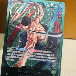 Zoro (3 sword style), OP12-020, L, foil, one piece card - Image 5