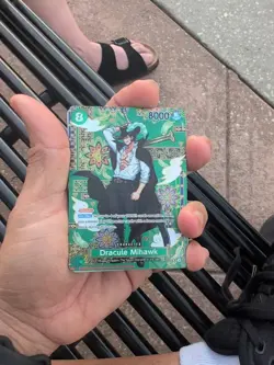 2026 One Piece OP14/EB04 Dracule Mihawk SP Alt Art OP12-030 SR Azure Seas - Image 1