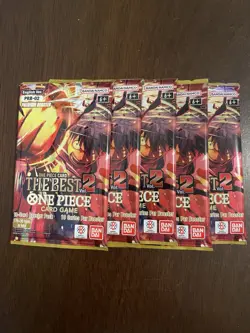 One Piece The Best Vol. 2 PRB-02 Five 5 Premium Booster Packs Lot English A - Image 1