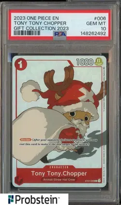 2023 One Piece EN Gift Collection 2023 #006 TonyTony Chopper PSA 10 - Image 1
