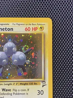 Magneton 9/130 Swirl Base Set 2 WotC HOLO Foil Rare 2000 Pokemon Card - LP+ - Image 3